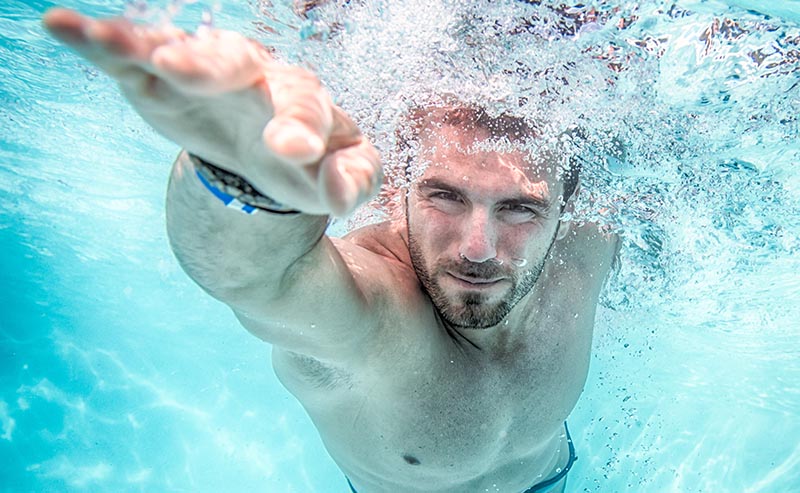 Before you go in the water, be aware of your health limits and current fitness level. Francesco Faconti/Shutterstock.com