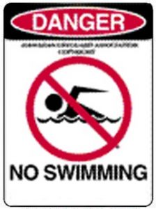 no swim