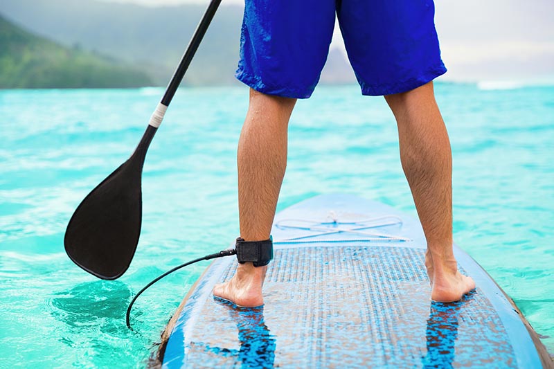 paddle-boarding