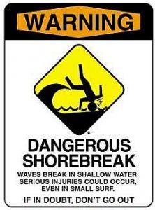 dangerous shore break