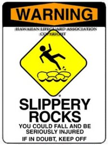 slippery rock sign